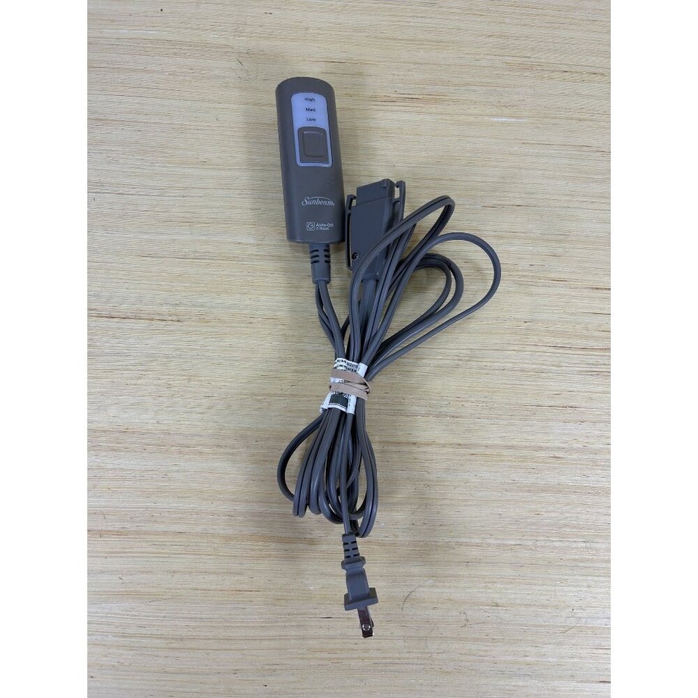 Sunbeam T85B 180W Auto-Off Electric Heated Blanket Power Controller Remote